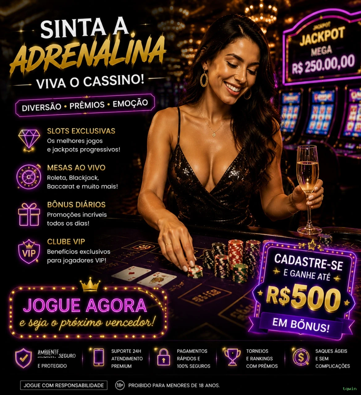 Ganhar e sacar na tqwin
